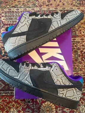 Nike SB Dunk Low Dashawn Jordan Copperhead — Black, Gray & Purple Accents